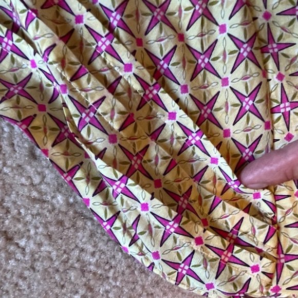 70s Flair, Ark & Co. v-neck long sleeve mini dress with bell sleeves, size Small - Picture 12 of 13